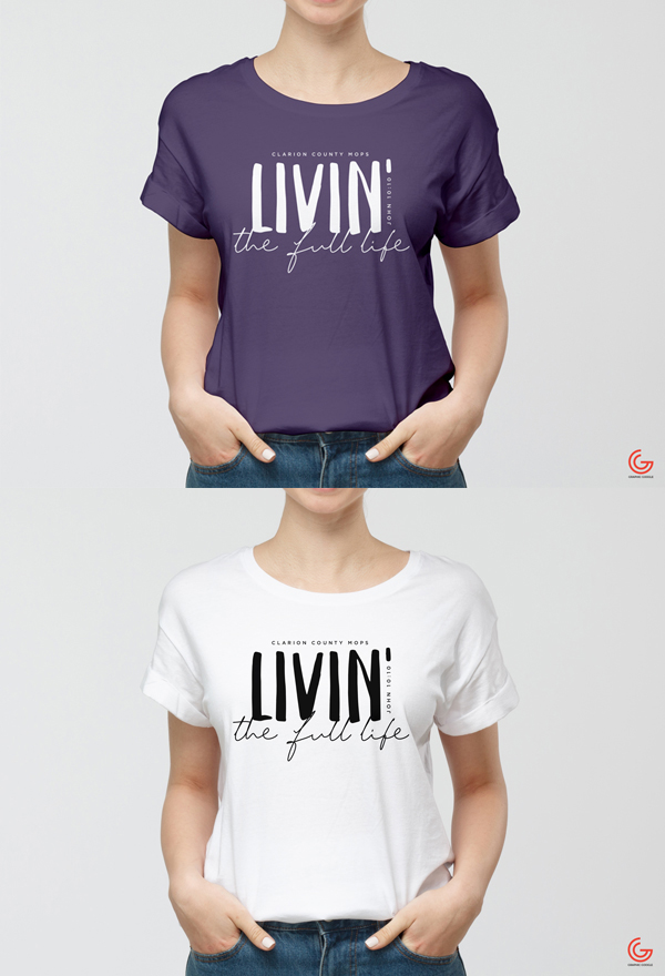 MOPS t-shirt Design – Livin’ the Full Life